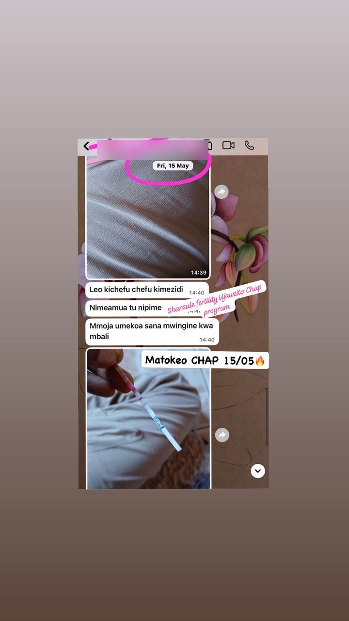 Ushuhuda wa mteja — matokeo CHAP